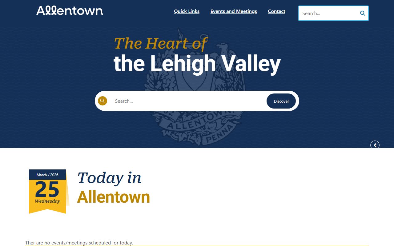 Allentown residents directory city government homepage