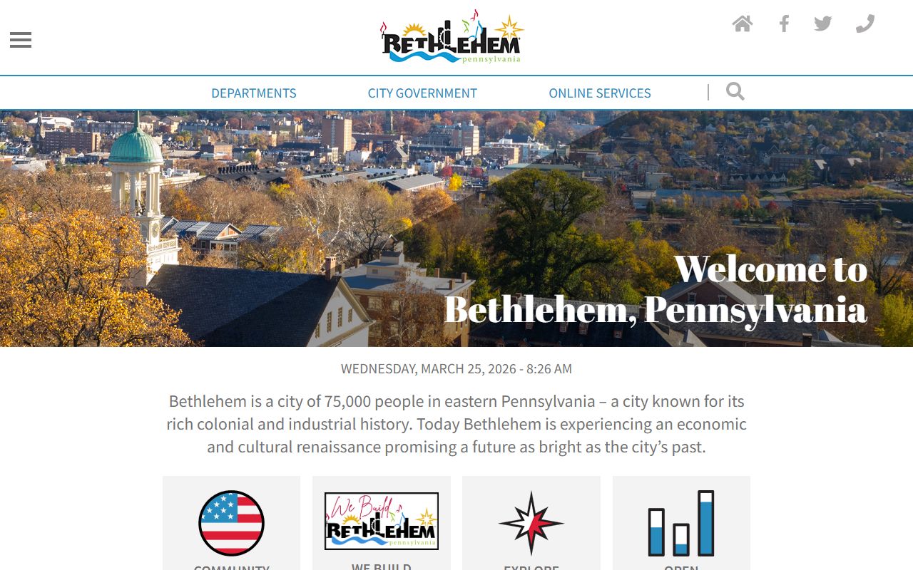 Bethlehem residents directory city government homepage