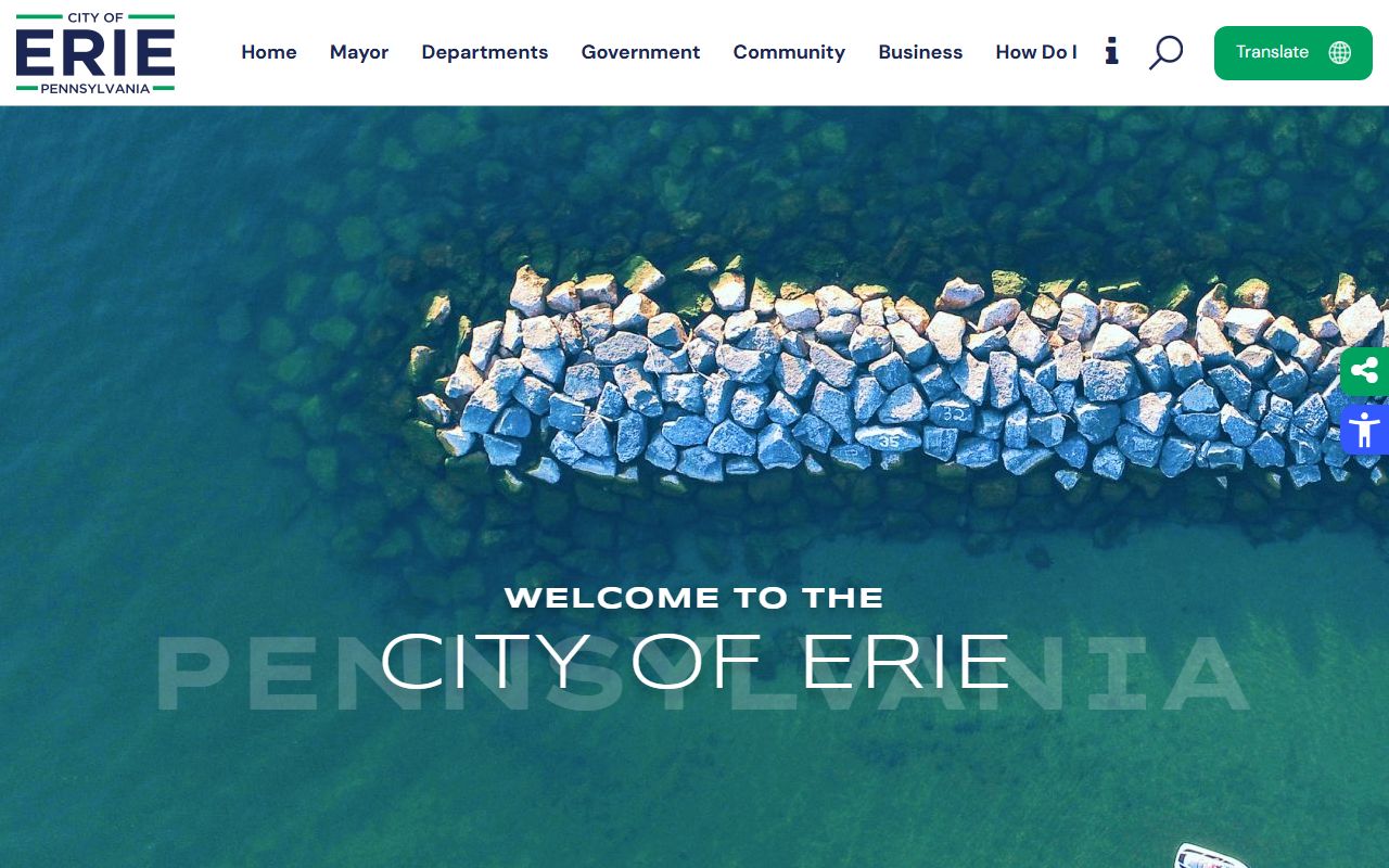 Erie residents directory city government homepage