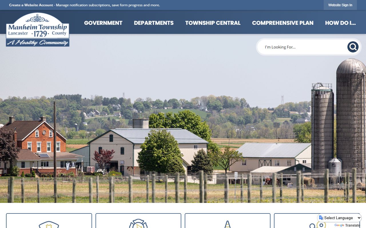 Manheim Township government services for residents directory searches