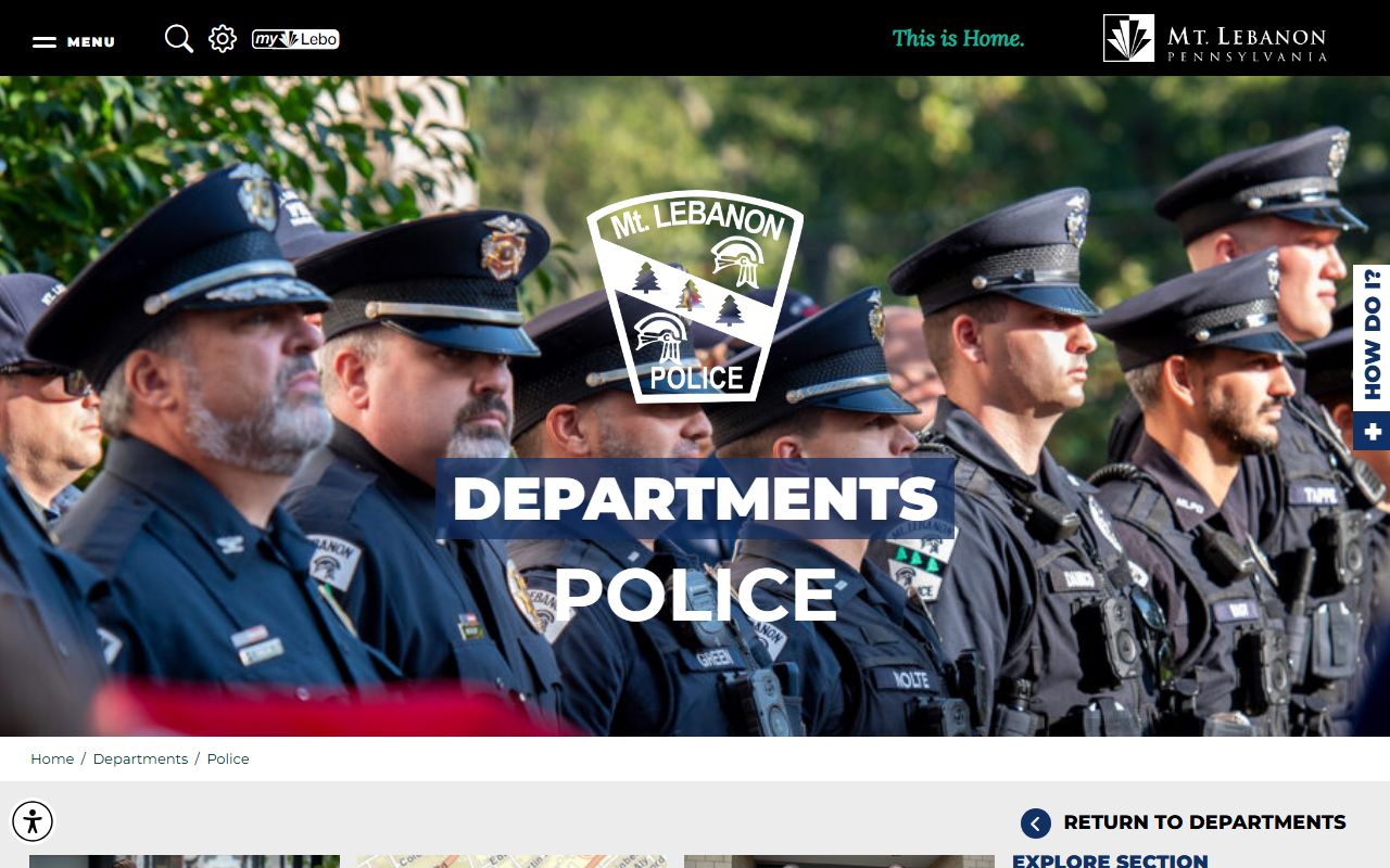 Mount Lebanon Police Department public records and residents directory