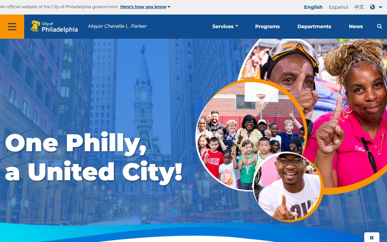 Philadelphia residents directory city government homepage