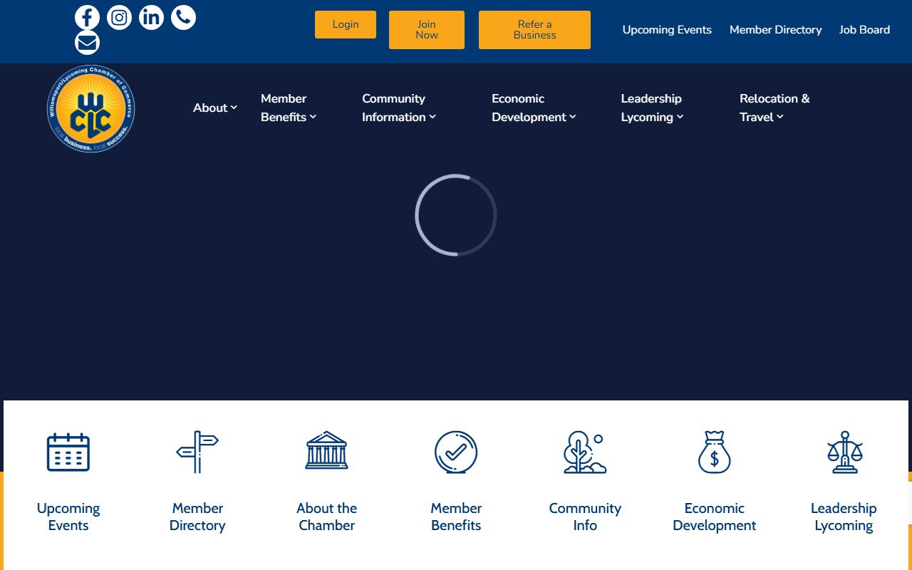 City of Williamsport official website for residents directory information