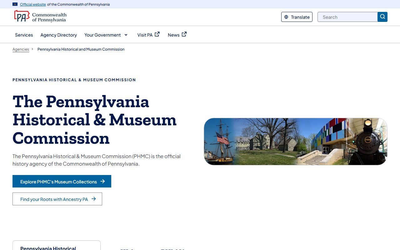 Pennsylvania Historical and Museum Commission residents directory historical records